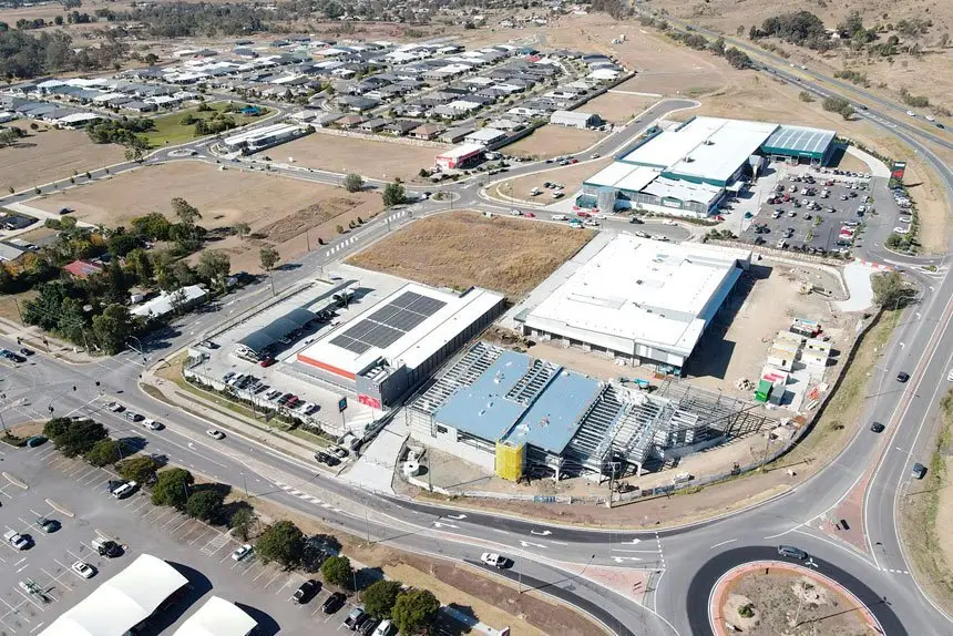 STILL GROWING: Work continues on the Plainland Crossing site.