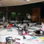 SHELTER: Recent floods have forced hundreds to stay in emergency accommodation shelters in the district.