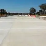 CONCRETE BY THE TRUCKLOAD: Thousands of square metres of concrete have been poured to prepare the new drag racing surface.