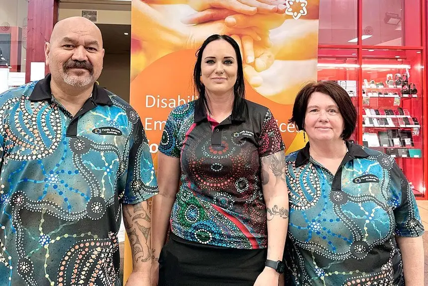 Mane, Stella and Kim from Family Services also attended the Expo at Riverlink.