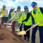GREEN LIGHT: Marking the start of the Ripley Sub-Acute Expansion project were Minister for Health Shannon Fentiman (centre), Hutchinson Project Manager, Jamie Washington, local State Members, Lance McCullum and Charis Mullen and WMH Chairman Michael Willis.