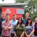 The Griffith University team investigating extreme heat health issues.