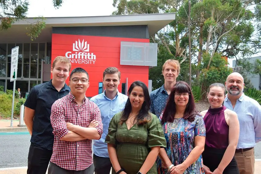 The Griffith University team investigating extreme heat health issues.