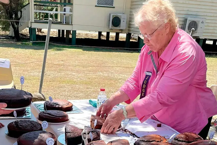 LOVE CHOCOLATE: Judging the chocolate cakes at The Great Marburg Bake Off was a tough job.