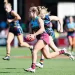 ON ATTACK: Orla O’Dwyer was hard to pin down in Saturday’s big win over the Adelaide Crows.