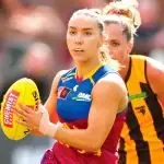 ON ATTACK: Speedster Mikayla Pauga in full flight. AFL PHOTOS