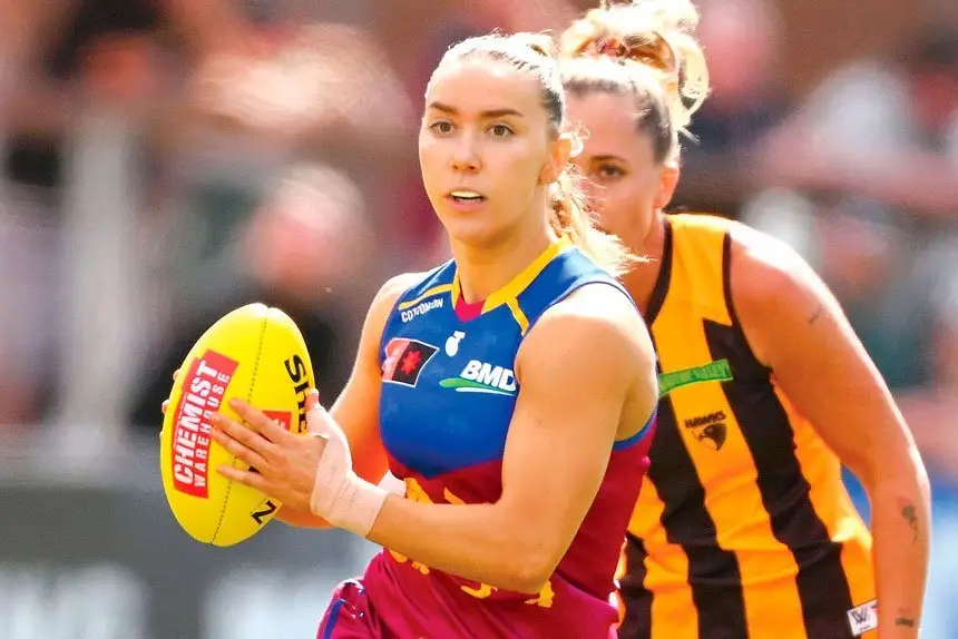 ON ATTACK: Speedster Mikayla Pauga in full flight. AFL PHOTOS