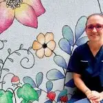 SUPPORT: Midwife, Leanne, helps in times of crisis.