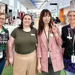Zonia Weirdeman, Jessica Rattey, Yalian Chen and Christina Robb from West Moreton Health provided information at the Expo to shoppers.