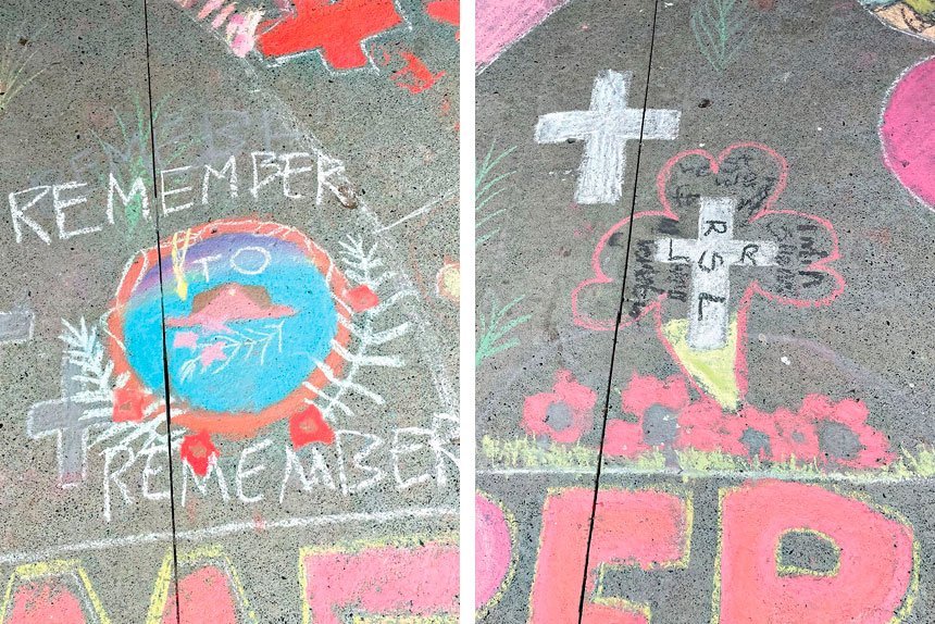 ARTIST’S IMPRESSION: Kids at Silkstone State School drew on memories to honour the fallen.