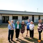 CLUB TOGETHER: Dignitaries get excited about the new facility at Jim Donald Parkland.