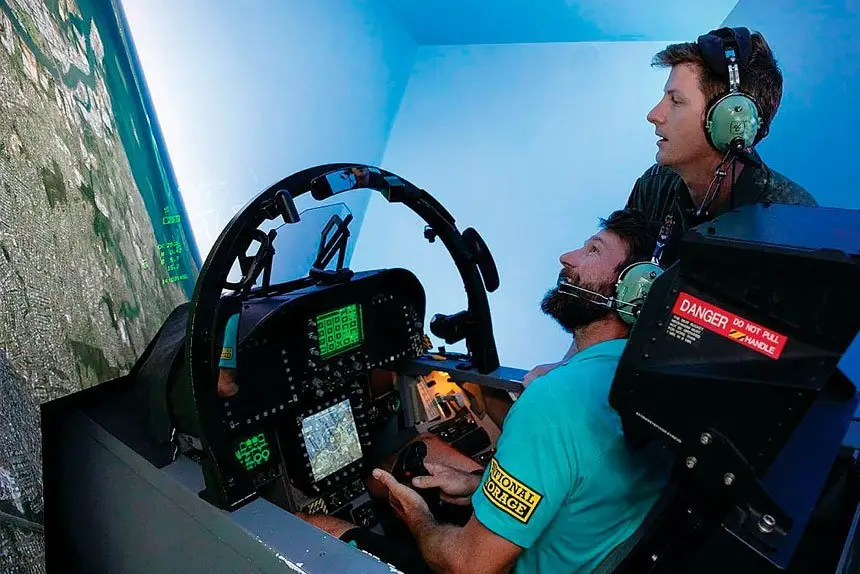 Cricketers flying high in simulator at Amberley
