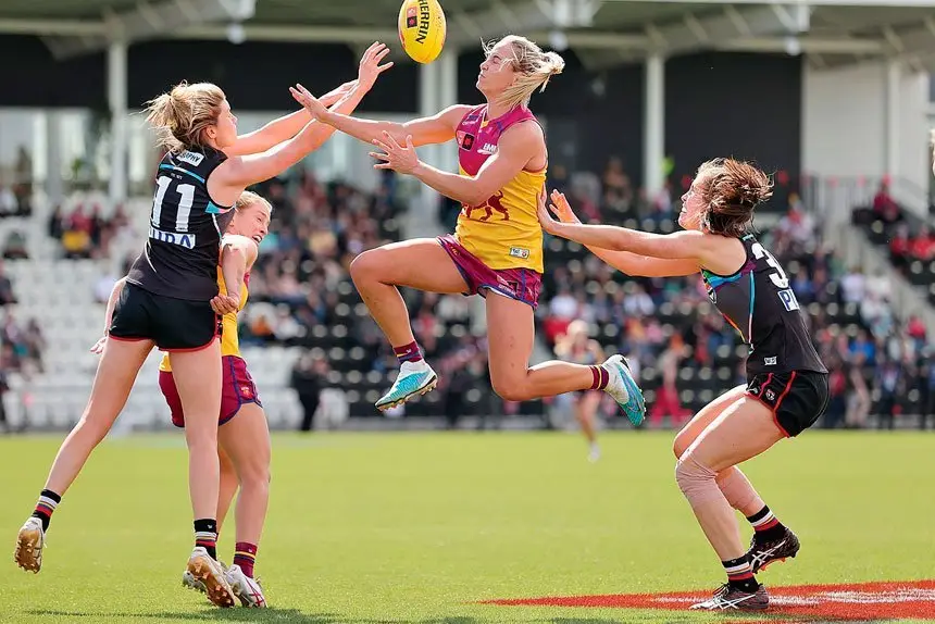 GOING UP: Nat Grider takes to the air.