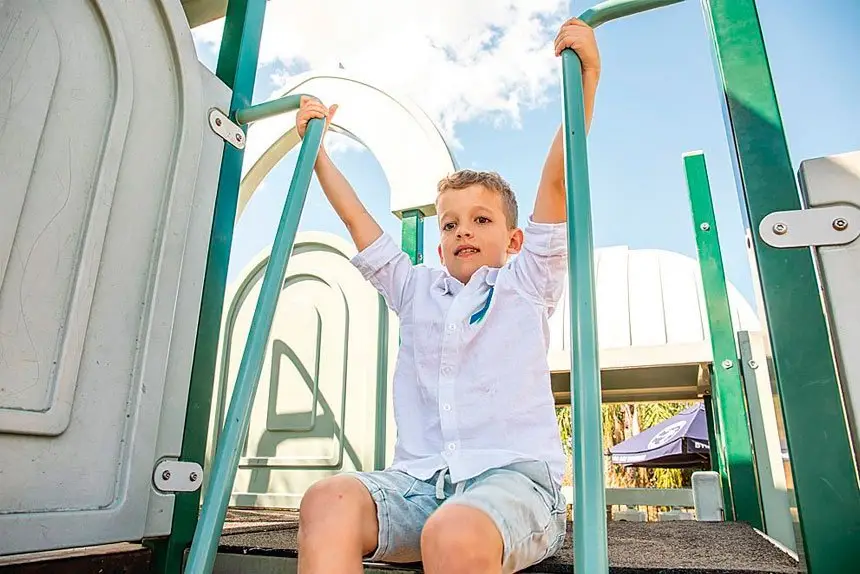 Grayson isn’t letting tumours keep him from working to raise awareness of NF.