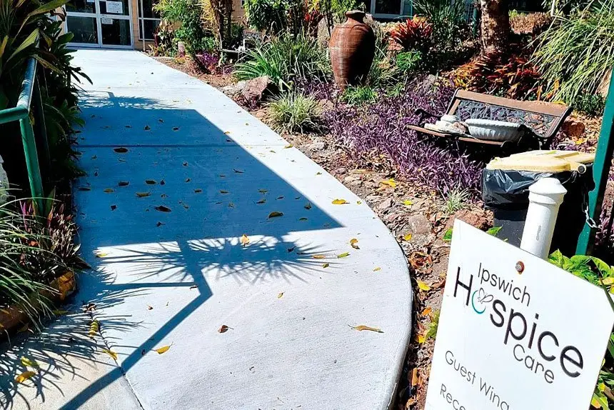 The route to the guest wing has been improved.