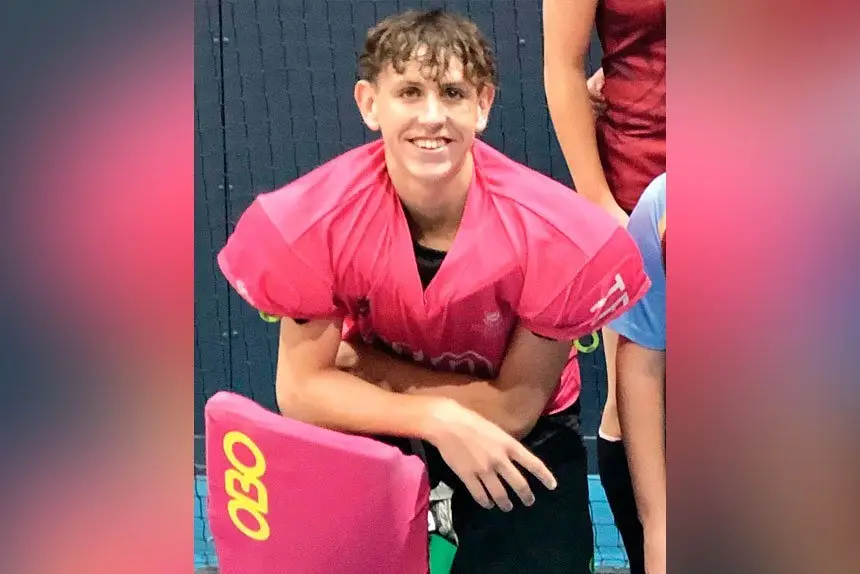 Kiernan Tunstall gets stuck in with success in indoor hockey. 