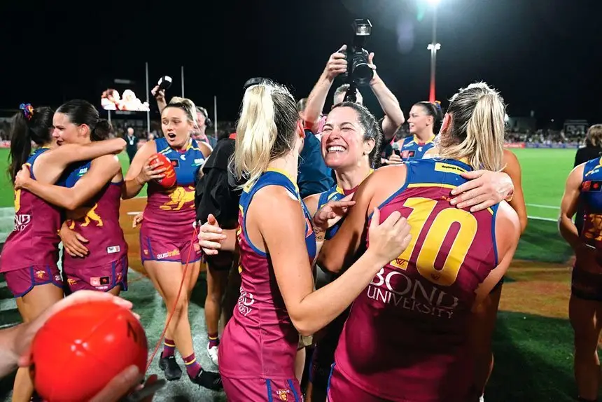 The Springfield-based team show their delight at progressing to the grand final.