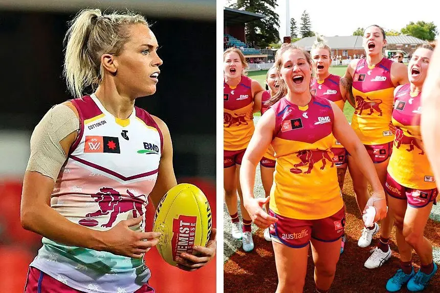 Bre Koenen shows her delight after the win.