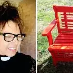 Reverend Lorraine Lynch will unveil a Red Bench on Saturday.