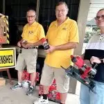 Beacon Community Menshed members get ready to engage the ladies.