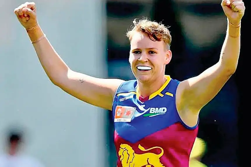 Dakota Davidson celebrates her grand final triumph.