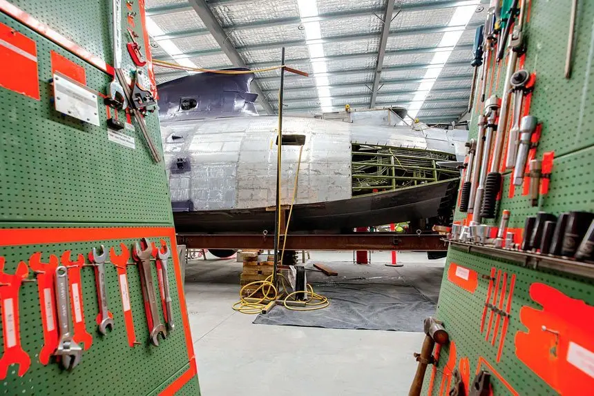 Our Girl is being restored by RCA volunteers. PHOTO: SGT Craig Barrett