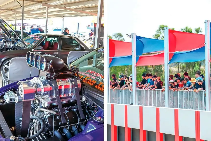 (Left) These beauties are going to roar next year. (Right) The event is family friendly.