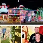 36 Mahogany St lights up the night. Photos: David Martin