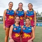 New drafts Indianna Williams, Rania Crozier, Evie Long, Jacinta Baldwick and Sophie Peters