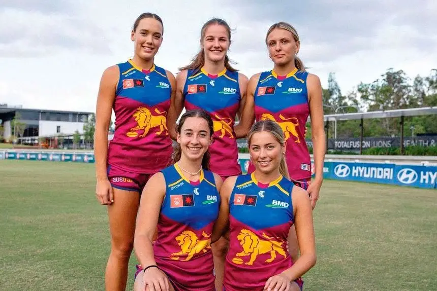 New drafts Indianna Williams, Rania Crozier, Evie Long, Jacinta Baldwick and Sophie Peters