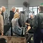 Alan Muston instructs his class. PHOTO: June Johnson