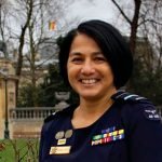 Air Vice-Marshal Di Turton in Brussels, Belgium, where she is Australia’s first female military representative to NATO and the EU. Photo: Antje Devos