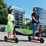 E-scooters are very polular and hire ones can be found around town