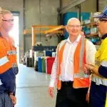 Mr Shayne Neumann MP visits a workplace.