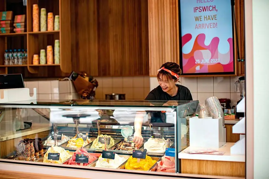 Gelatissimo’s artisan gelato is available in more than 50 flavours