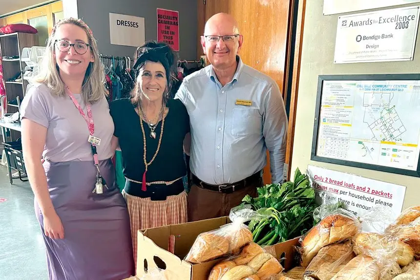 Leichardt Community Group members Kym Tuuta & Emma Eastwood with Shayne Neumann MP.