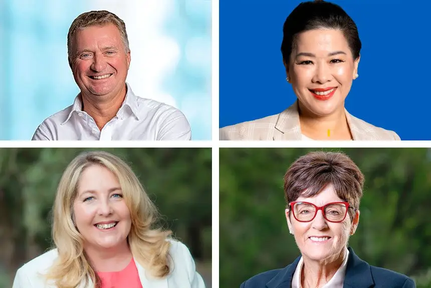 (Left Top) Darren Zanow. (Left Bottom) Margie Nightinggale. (Right Top) Trang Yen. (Right Bottom) Wendy Bourne.