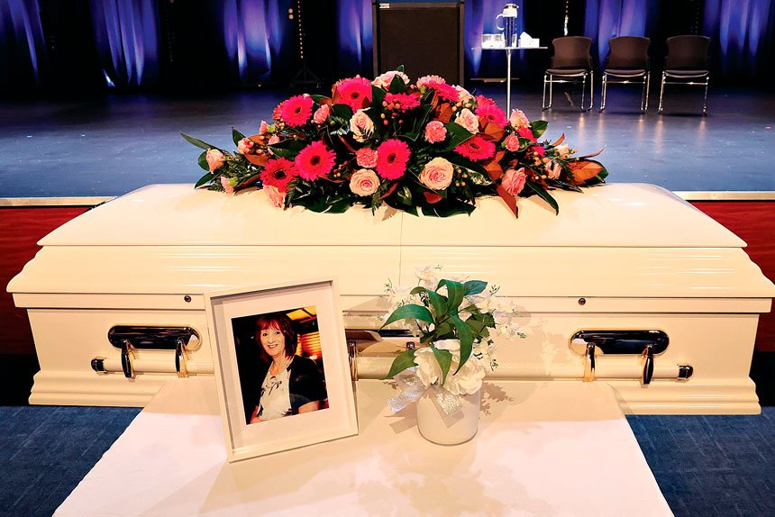 Family members honoured Vyleen White at her funeral service.