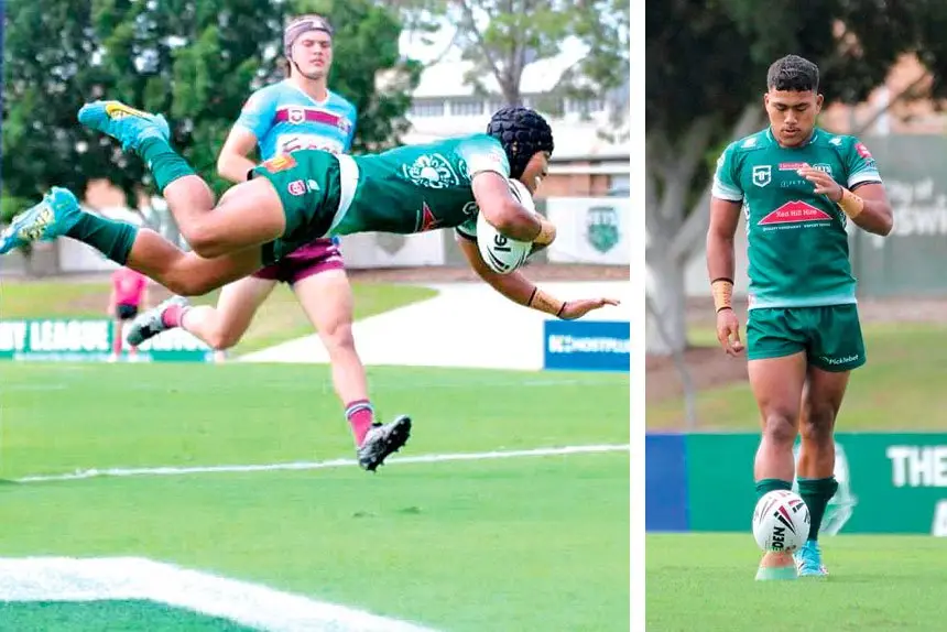 Saifiti in full flight crossing in trademark fashion