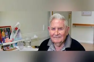 CELEBRATING: Allan Grimmer has always gone with the flow.