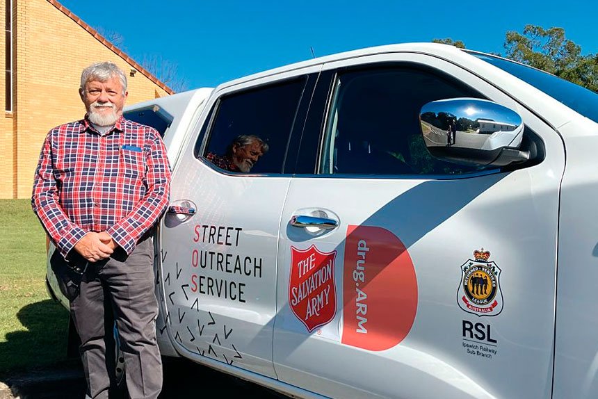 FULL OF BEANS: Dave Earl is offering free coffee and camaraderie to those in need.