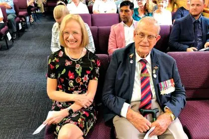 HAPPY MEMORY: Queensland Governor Jeannette Young is one of many who miss Keith Pennell.