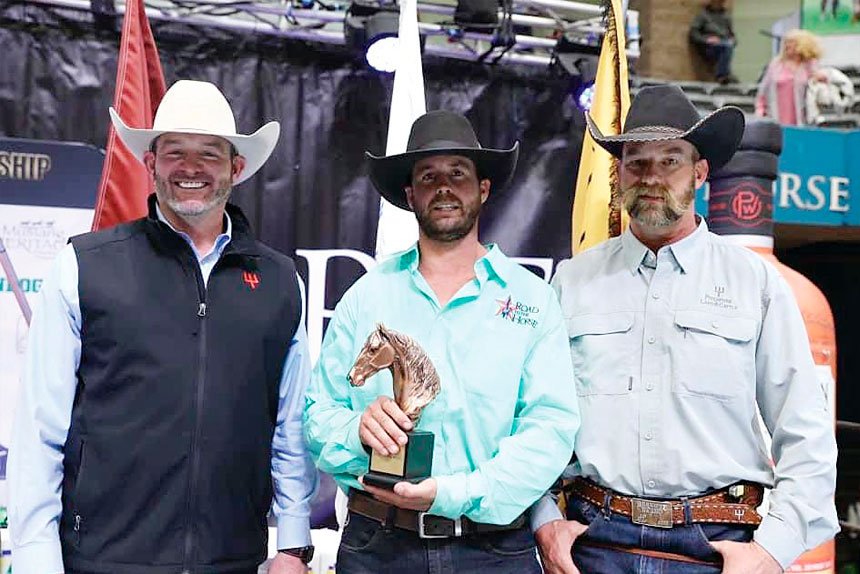 RIDING HIGH: Donal Hancock tested himself against the best in the world.