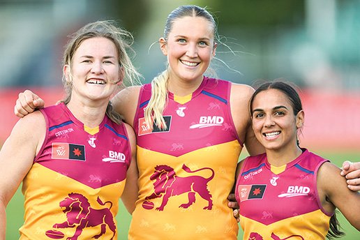 TAYLOR ROARS: Taylor Smith and her Brisbane Lions teammates are ready to defend their AFLW title.
