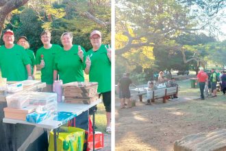 The team from Helping Our Homies at their most recent Queens Park feed.