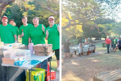 The team from Helping Our Homies at their most recent Queens Park feed.