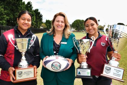 Mayor Teresa Harding has congratulated the ISHS rugby league girls on a winning season.
