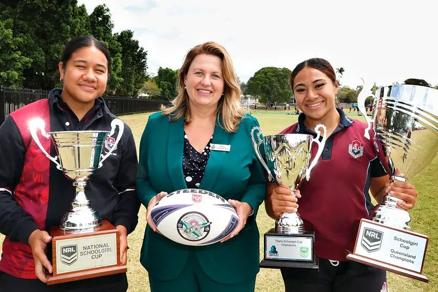 Mayor Teresa Harding has congratulated the ISHS rugby league girls on a winning season.