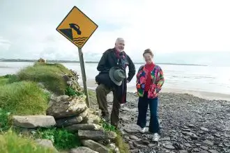 Shaun Micallef and Lizzy Hoo in Ireland.