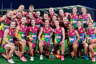 The Brisbane Lions AFLW team remains on track to defend its title.